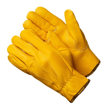Force ЗОЛОТИСТЫЕ (Force GOLD) Перчатки цельнокожаные желтого цвета